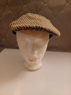 HOUNDSTOOTH BERET - ZARA MAN Size Large
